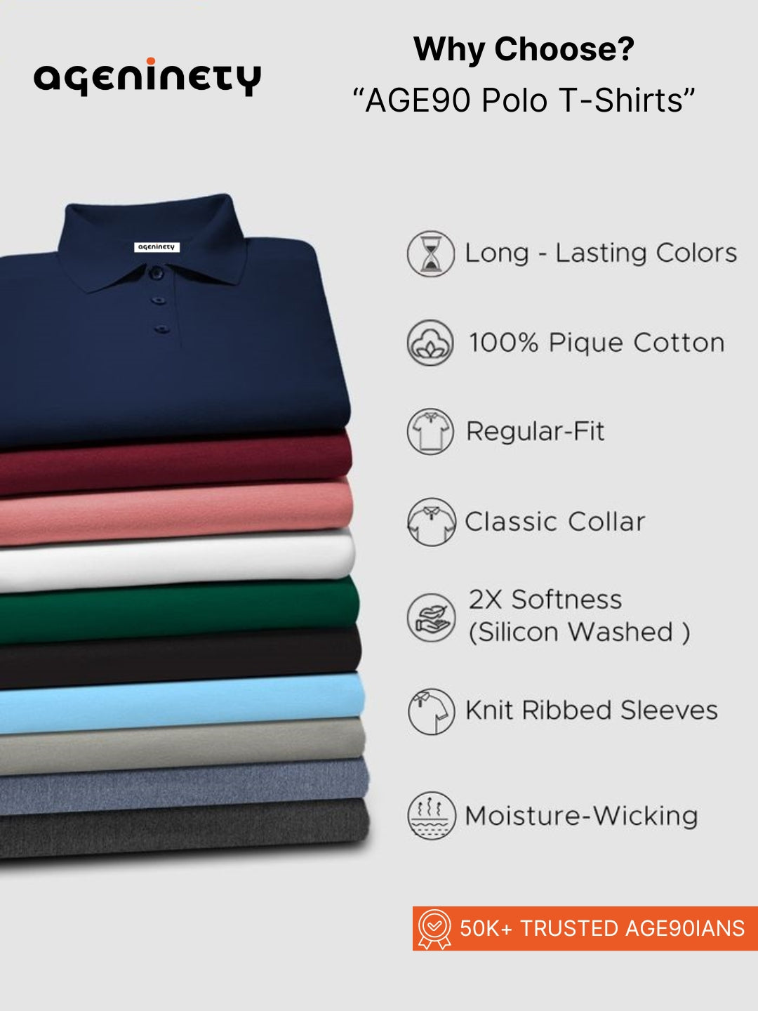 Pack of 3- Pique Polo T-shirt Combo