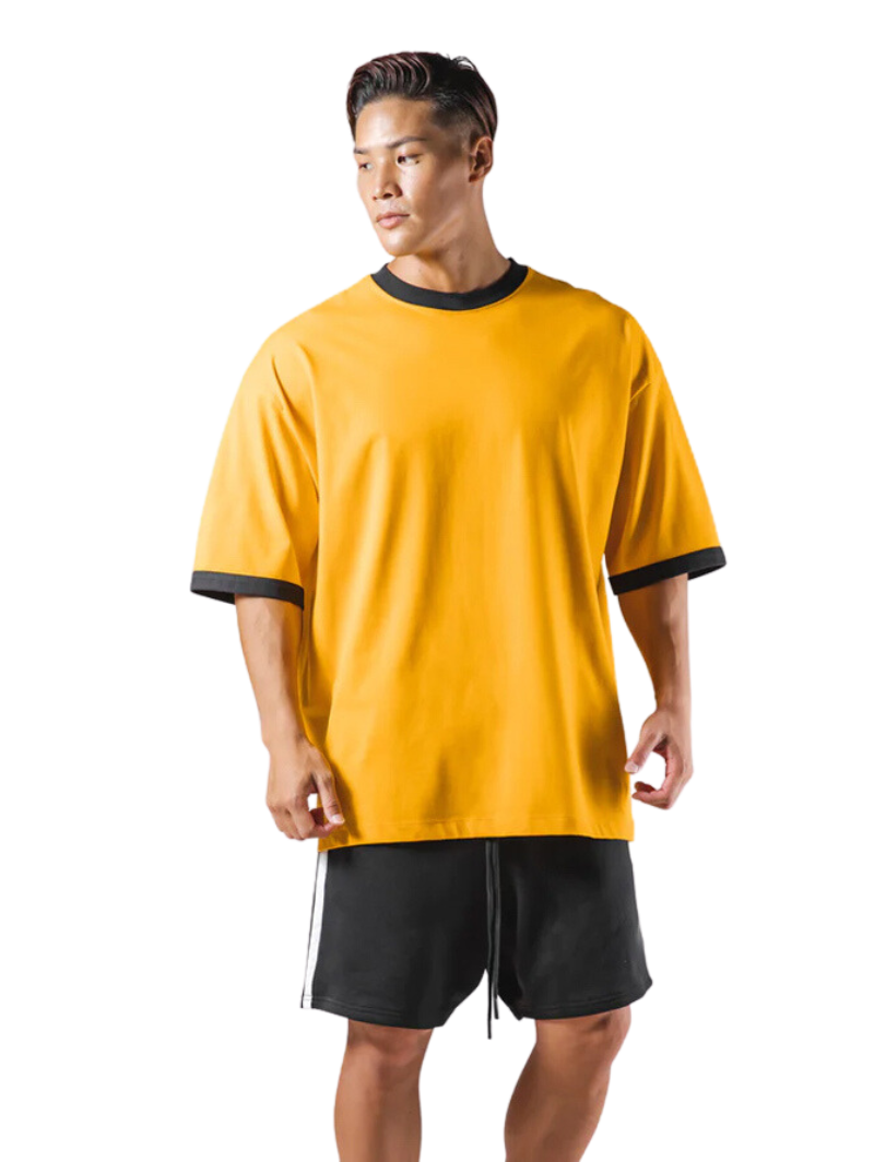 Relaxed-Fit T-Shirt Yellow Cotton Jersey