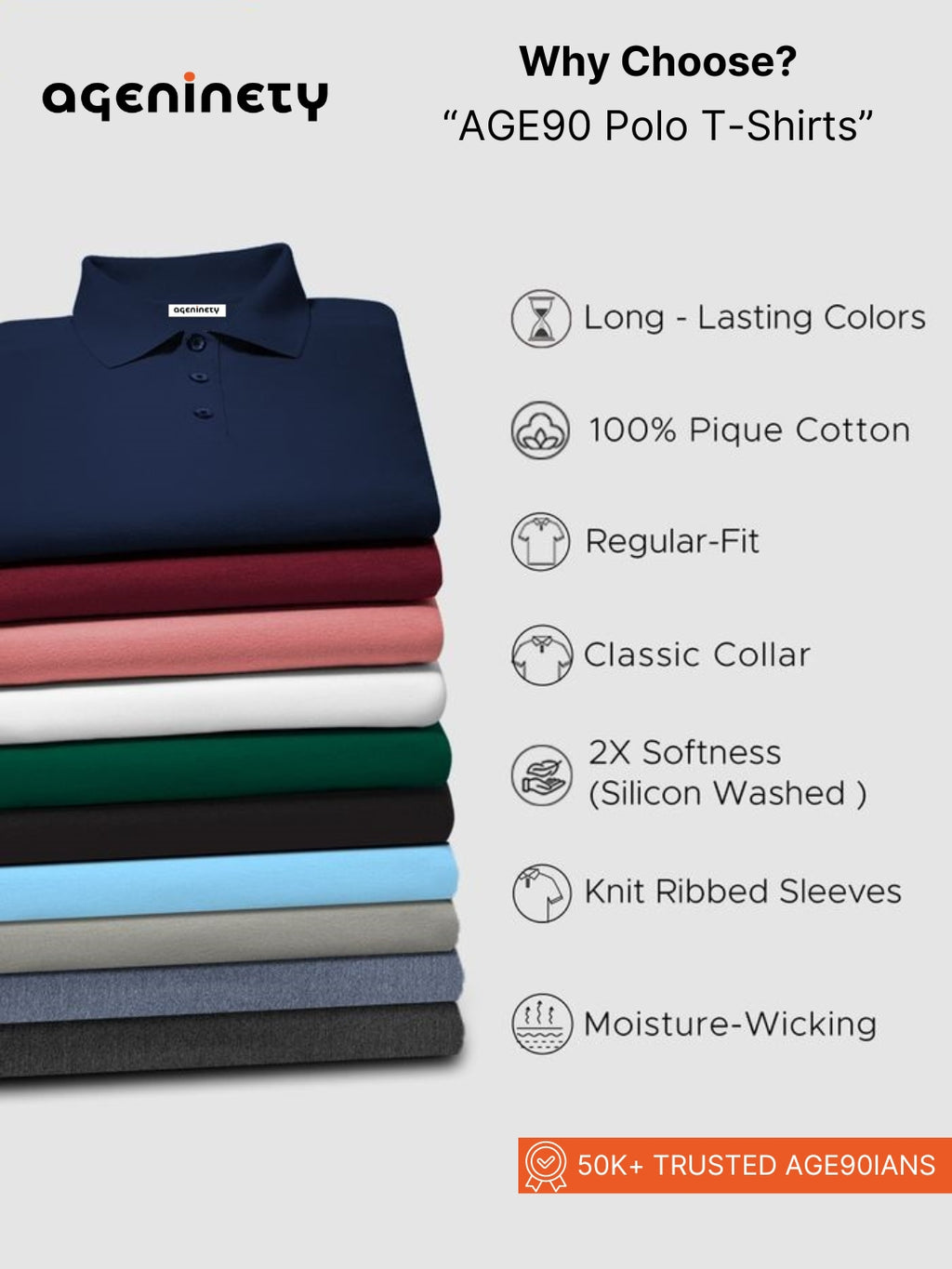 Pack of 3- Pique Polo T-shirt Combo