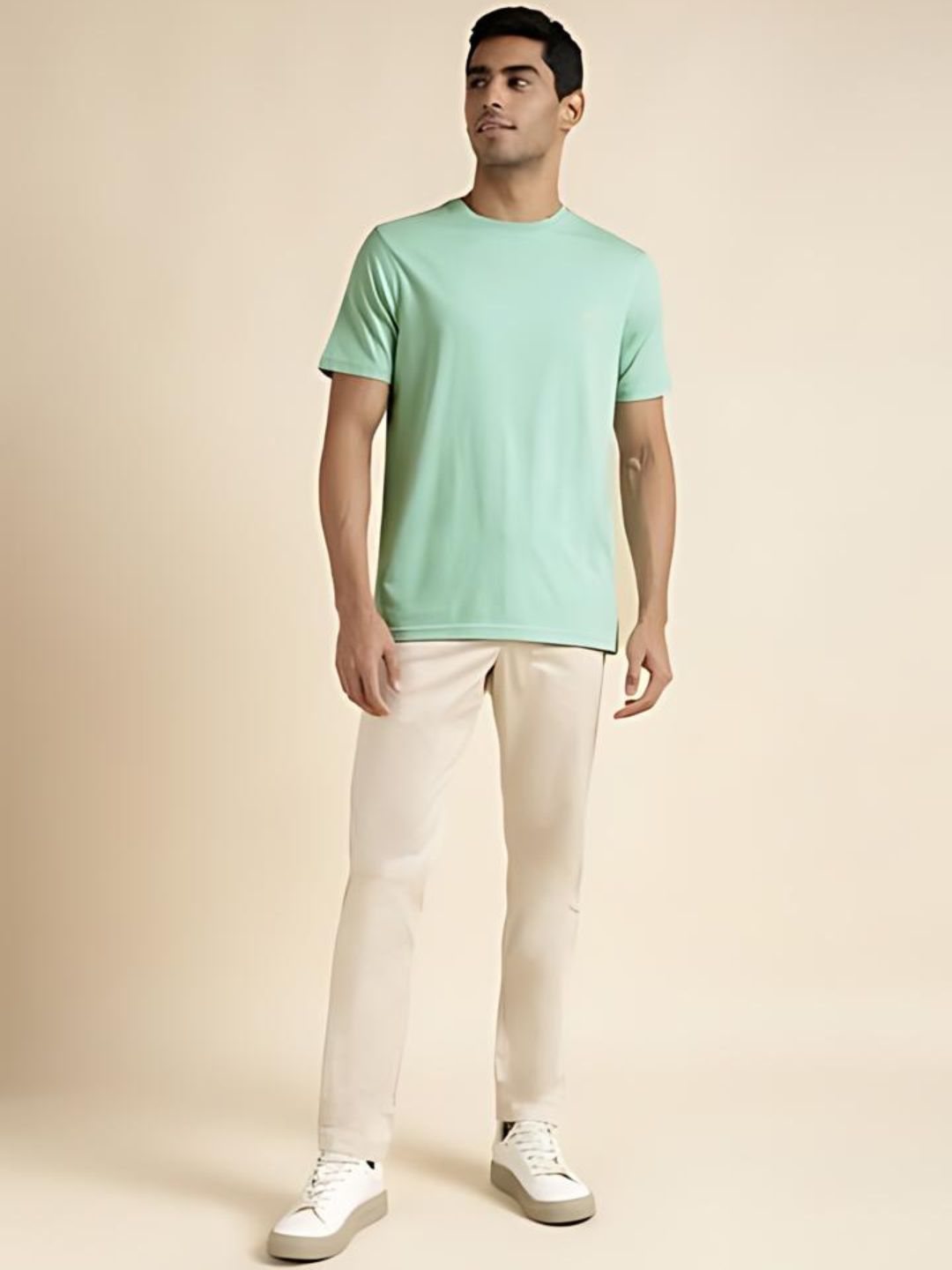 Mint Plain Round Neck T-Shirt