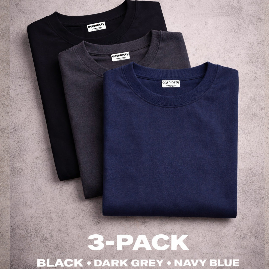 Pack of 3- Oversized T-shirt