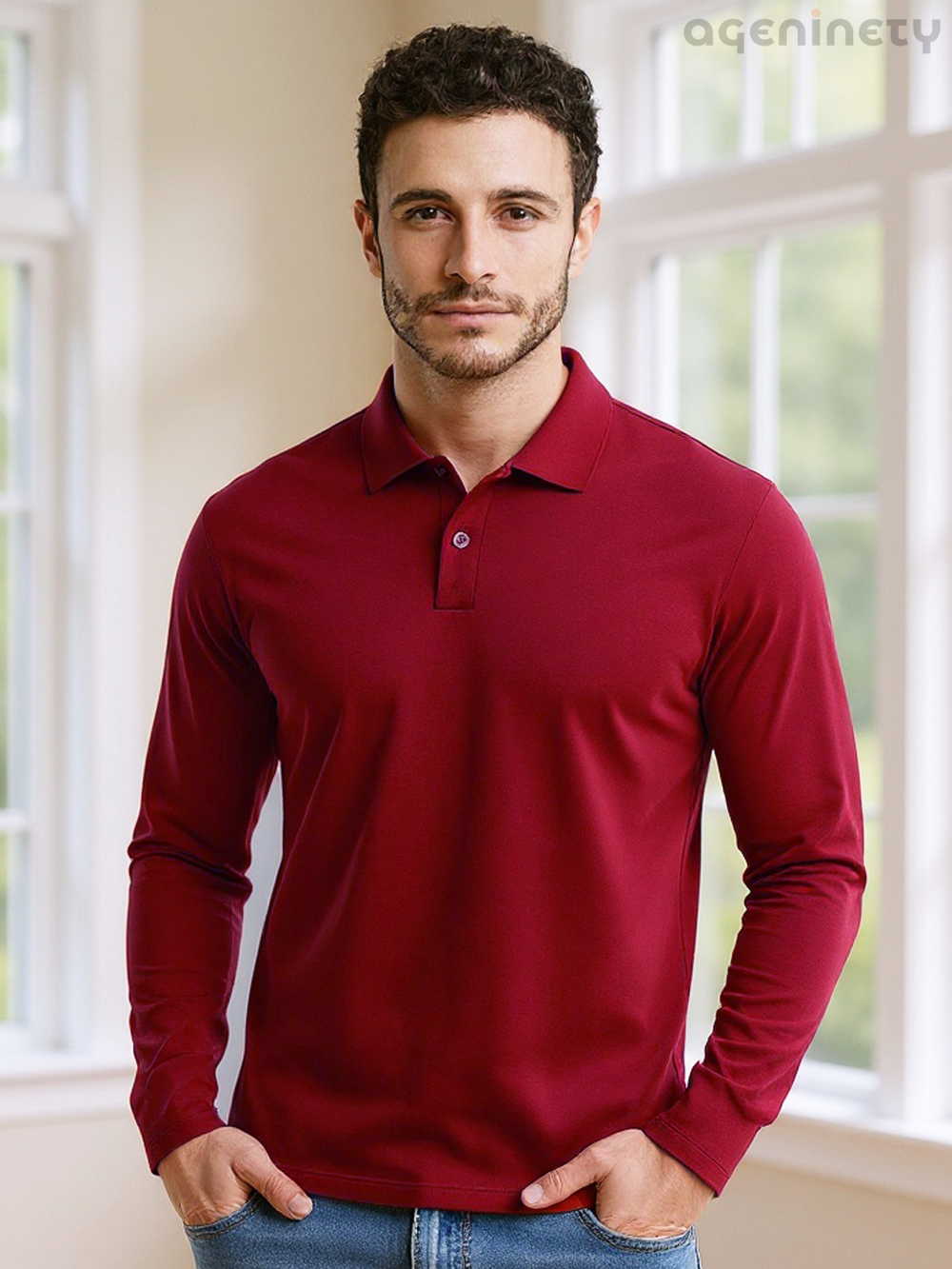 Full Sleeve Pique Polo T-Shirt