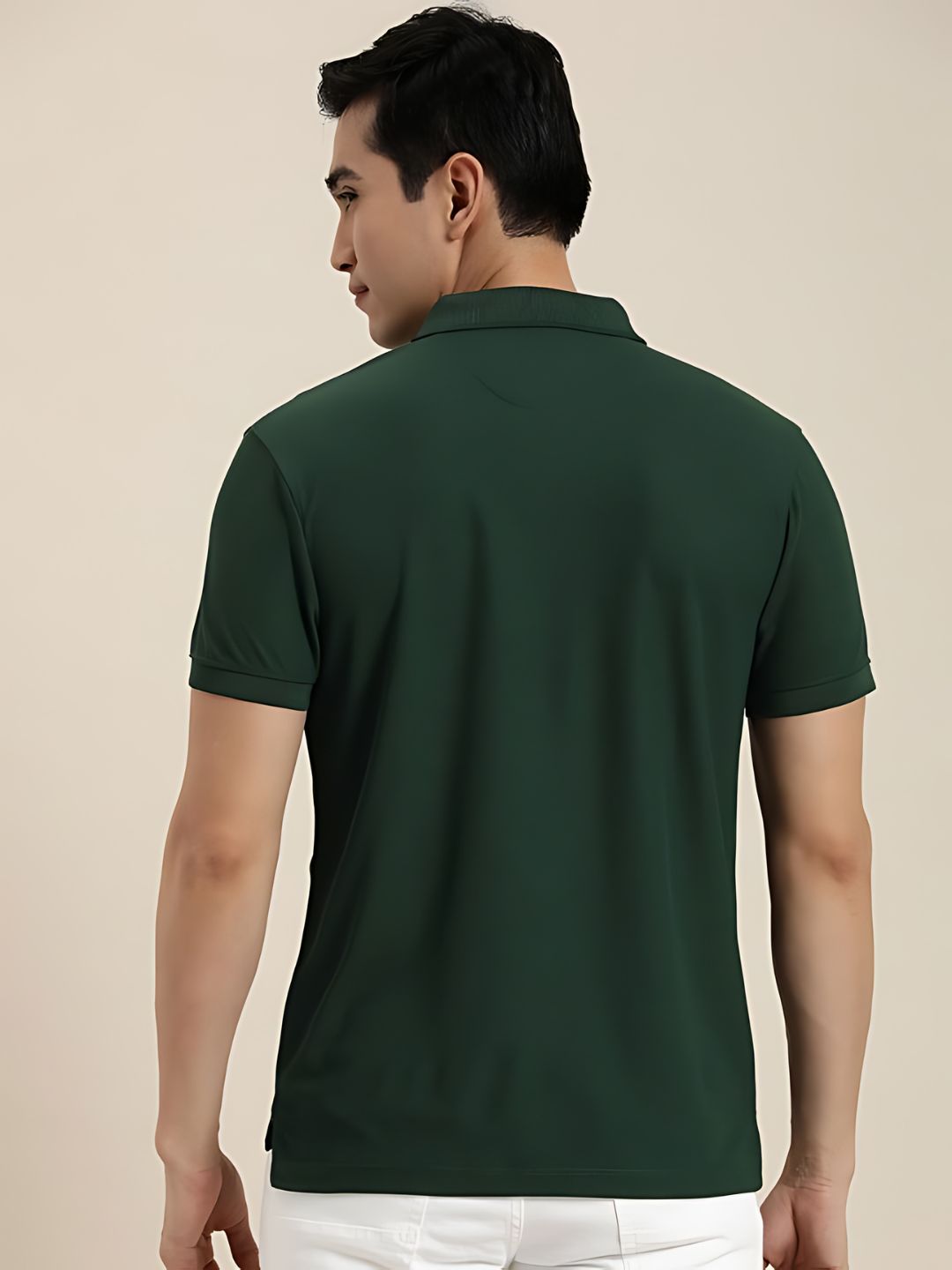 Bottle Green Pique Polo T-Shirt