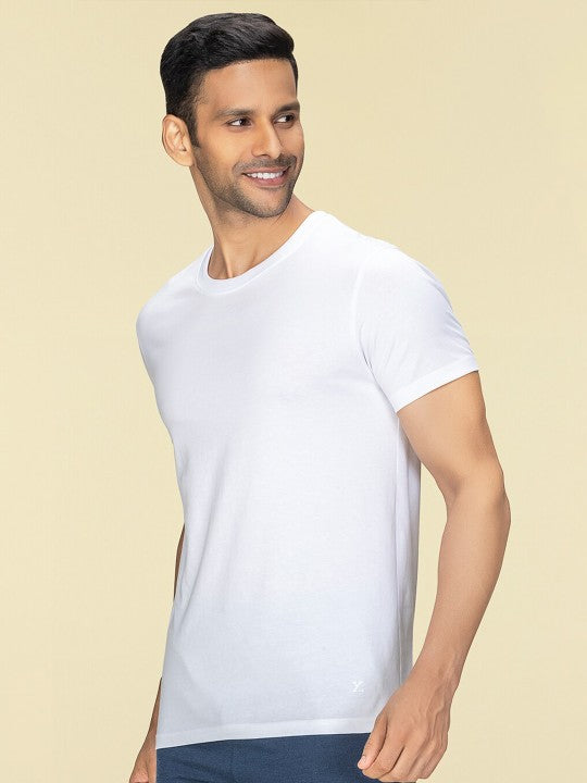 White Plain Round Neck T-Shirt