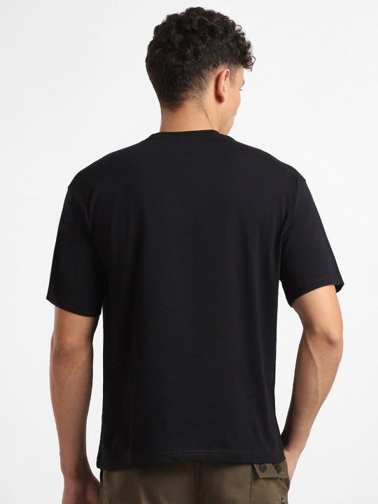 Black Plain Oversized T-Shirt For Men