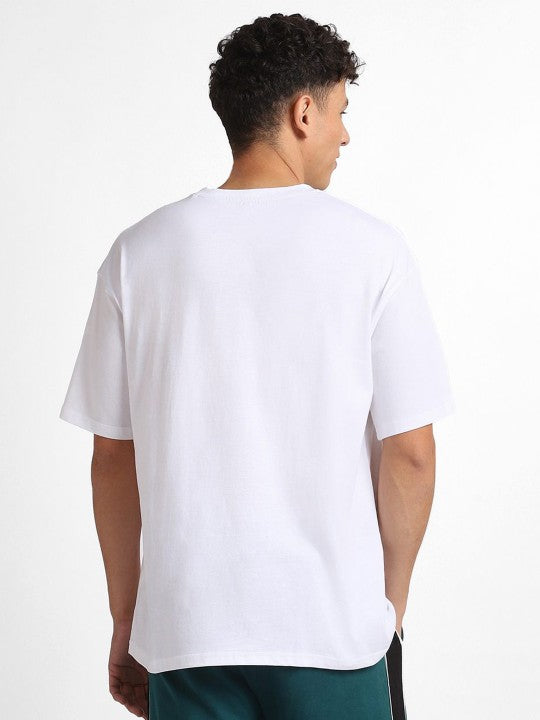 White Plain Oversized T-Shirt For Men