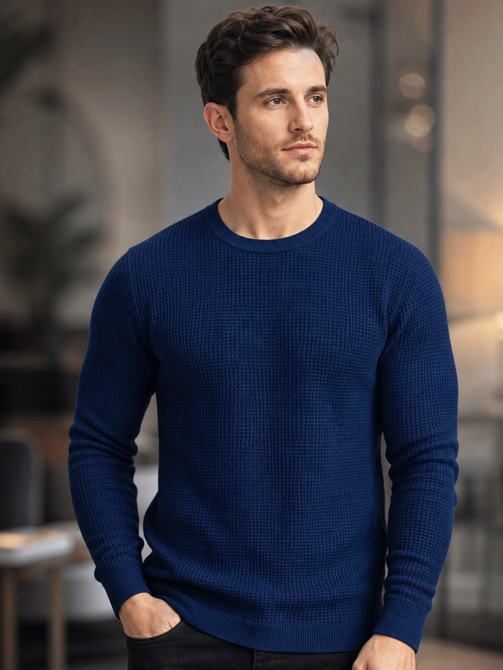 Waffle Full Sleeve T-Shirt
