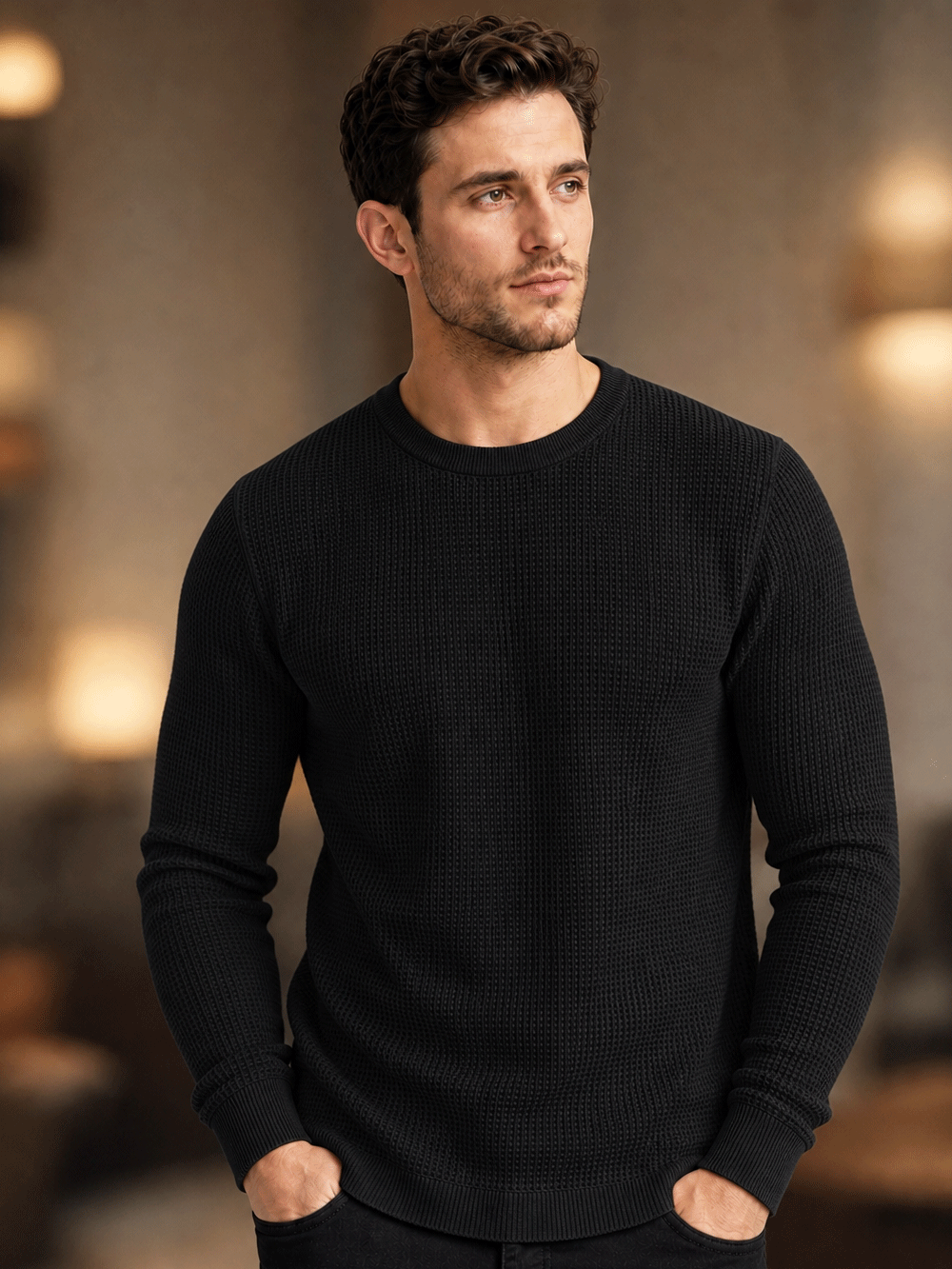 Pack of 2- Waffle Full Sleeve T-Shirt